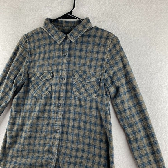 Oneill Button-Up Shirt Mens M Medium Multicolor Flannel Plaid Long Sleeve Pocket - Picture 5 of 16